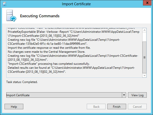 Lync 2013 - Installatie SSL certificaat 